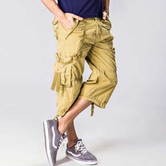 Multi-pocket Casual Cotton Cargo Shorts