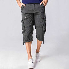 Multi-pocket Casual Cotton Cargo Shorts