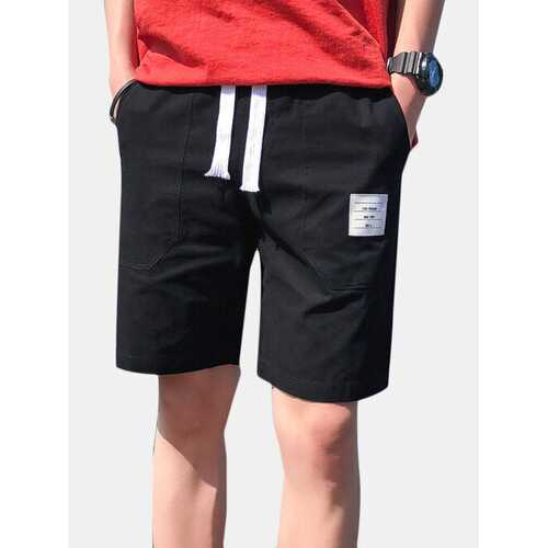 Solid color casual pants youth shorts