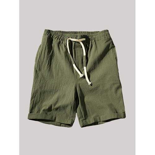 Summer Breathable Brief Drawstring Thin Shorts