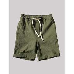 Summer Breathable Brief Drawstring Thin Shorts