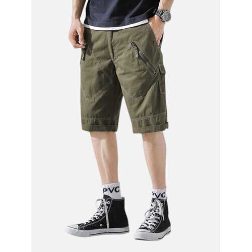 Mens Multi Pockets Cargo Shorts