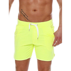 Mens Basic Sports Drawstring Elastic Waist Shorts