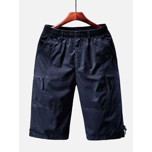 Mens Splice Side Kick Zipper Causal Shorts