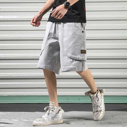 Pants men's summer new men's tooling shorts Korean version of the trend of loose sports five pants men's trend casual pants