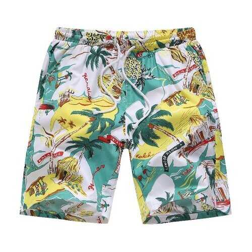 Floral Casual Beach Pants Men's Loose Thin Section Casual Shorts