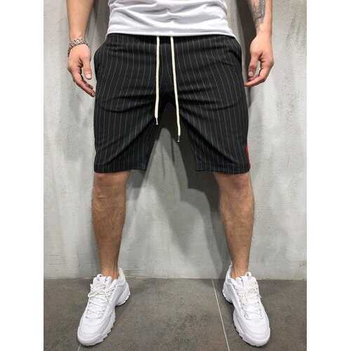 European And American Men's Sports And Fitness Casual Five-pants Stripes Color Matching European And American Style Shorts