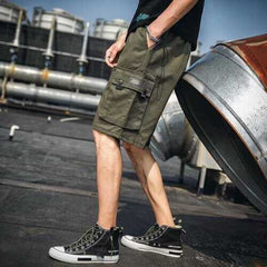 Ins Super Tooling Shorts Men's Season New Casual Five Pants Loose Japanese Straight Pants