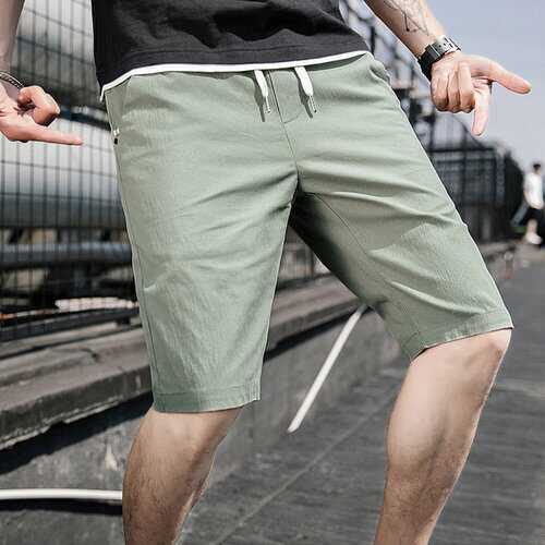 Season Men's Casual Shorts Slim Straight Five Pants Men's Youth Handsome Wild Casual Pants