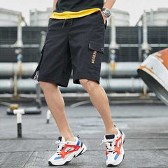 Men's Casual Shorts Season New Loose Sports Large Size Five Pants Men's Thin Straight Straight Men's Pants