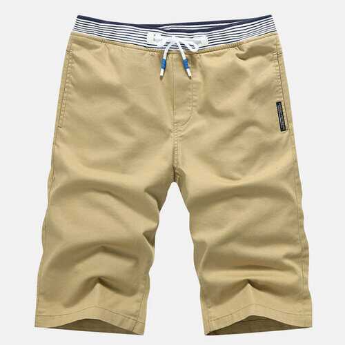 Season Men's Casual Shorts Men's Slim Straight 5 Points Five Pants Cotton Beach Pants Thin Section Pants