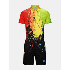 Mens Multi Color Graffiti Jumpsuits