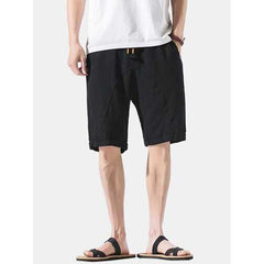 Mens Linen Casual Summer Shorts