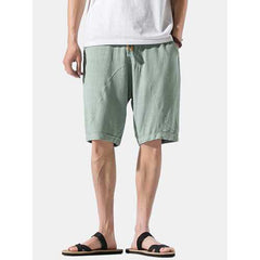 Mens Linen Casual Summer Shorts