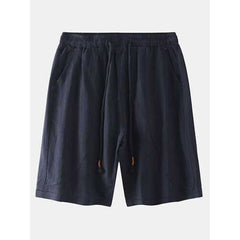 Mens Linen Casual Summer Shorts