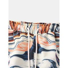 Chinese Style Printed Beach Shorts