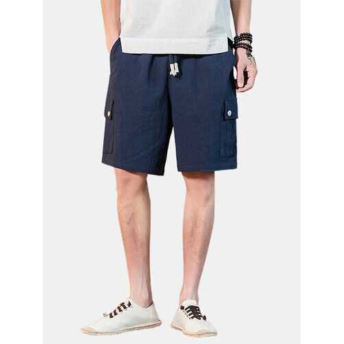 Overalls Linen Breathable Shorts