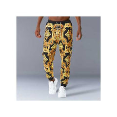 Fashion Personality Sun Flower Print Jogging Pants Casual Trousers