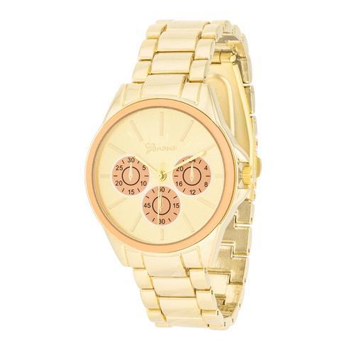 Chrono Gold Metal Watch